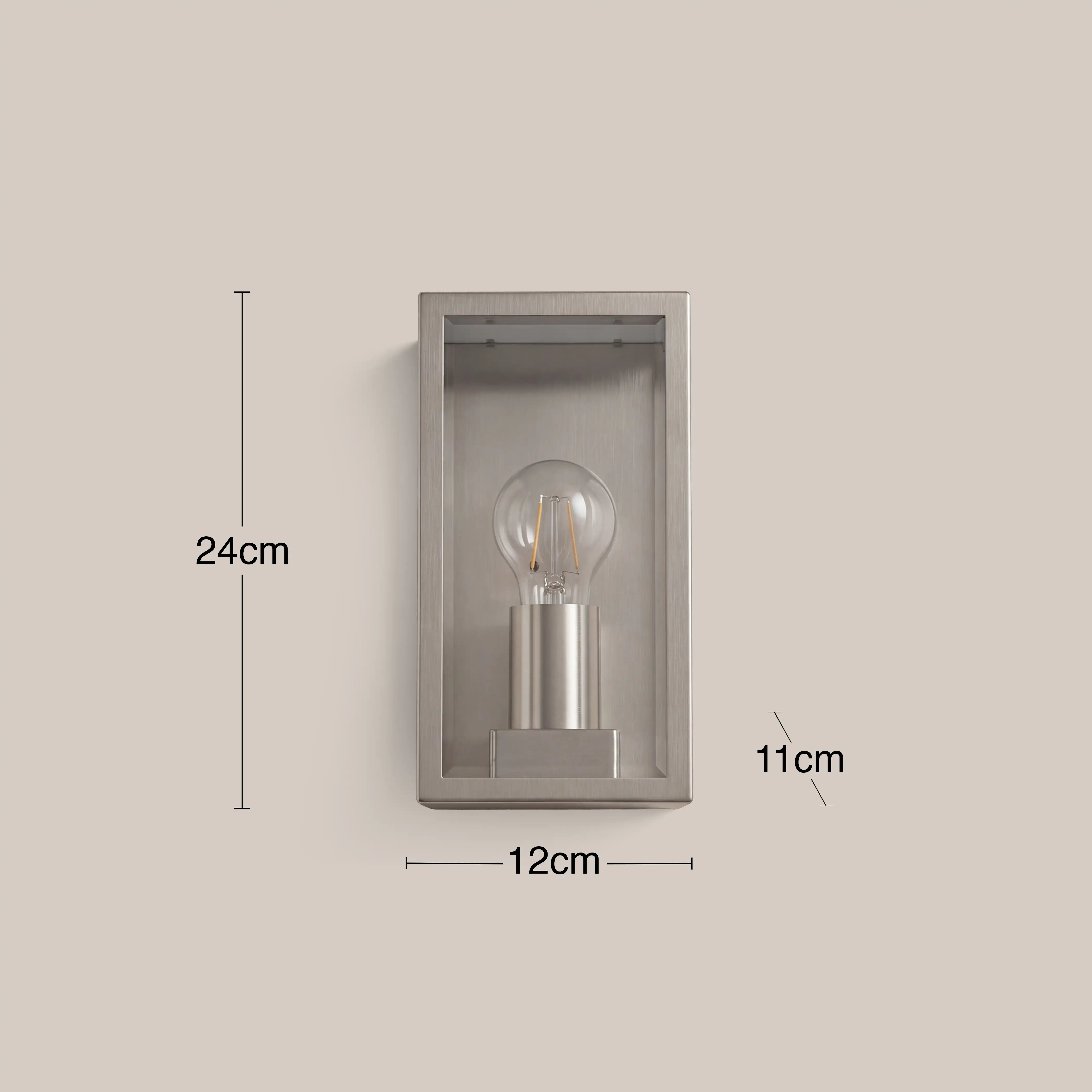 Nixon Outdoor Wall Light | Silver - Image 4