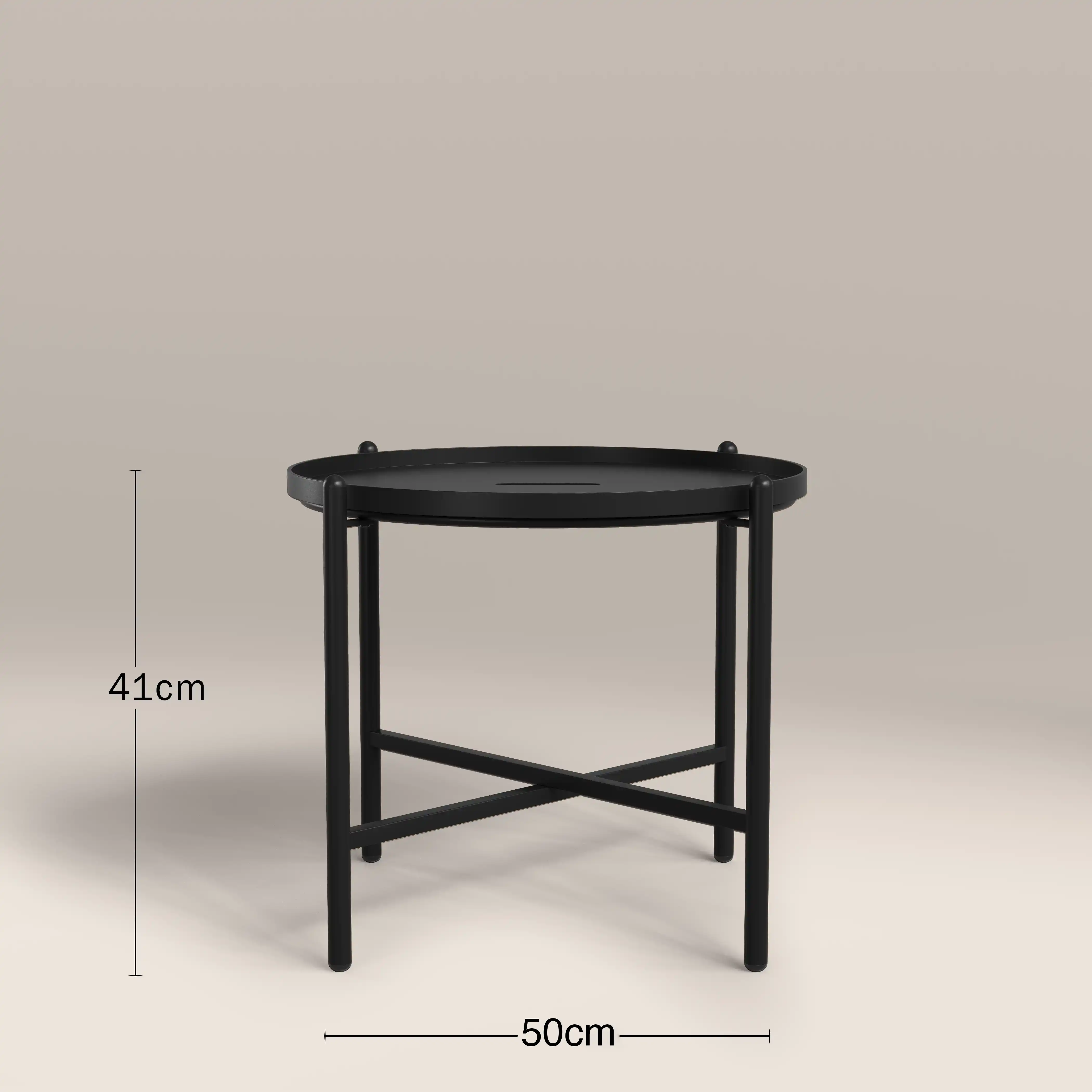 Odessa Garden Bistro Lounge Set | Natural Boucle & Charcoal Black - Image 7