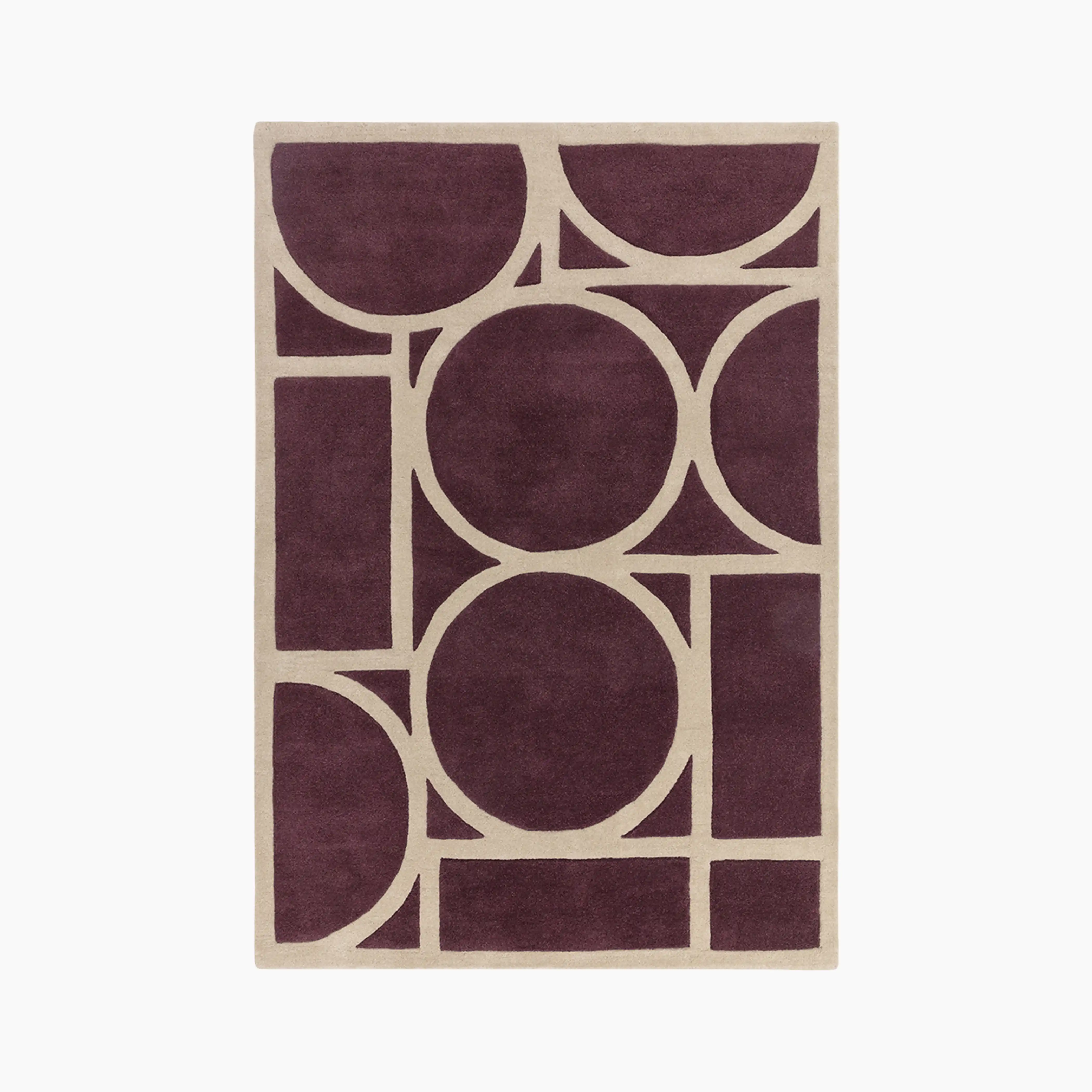 Orson Hand Tufted Rug | Plum