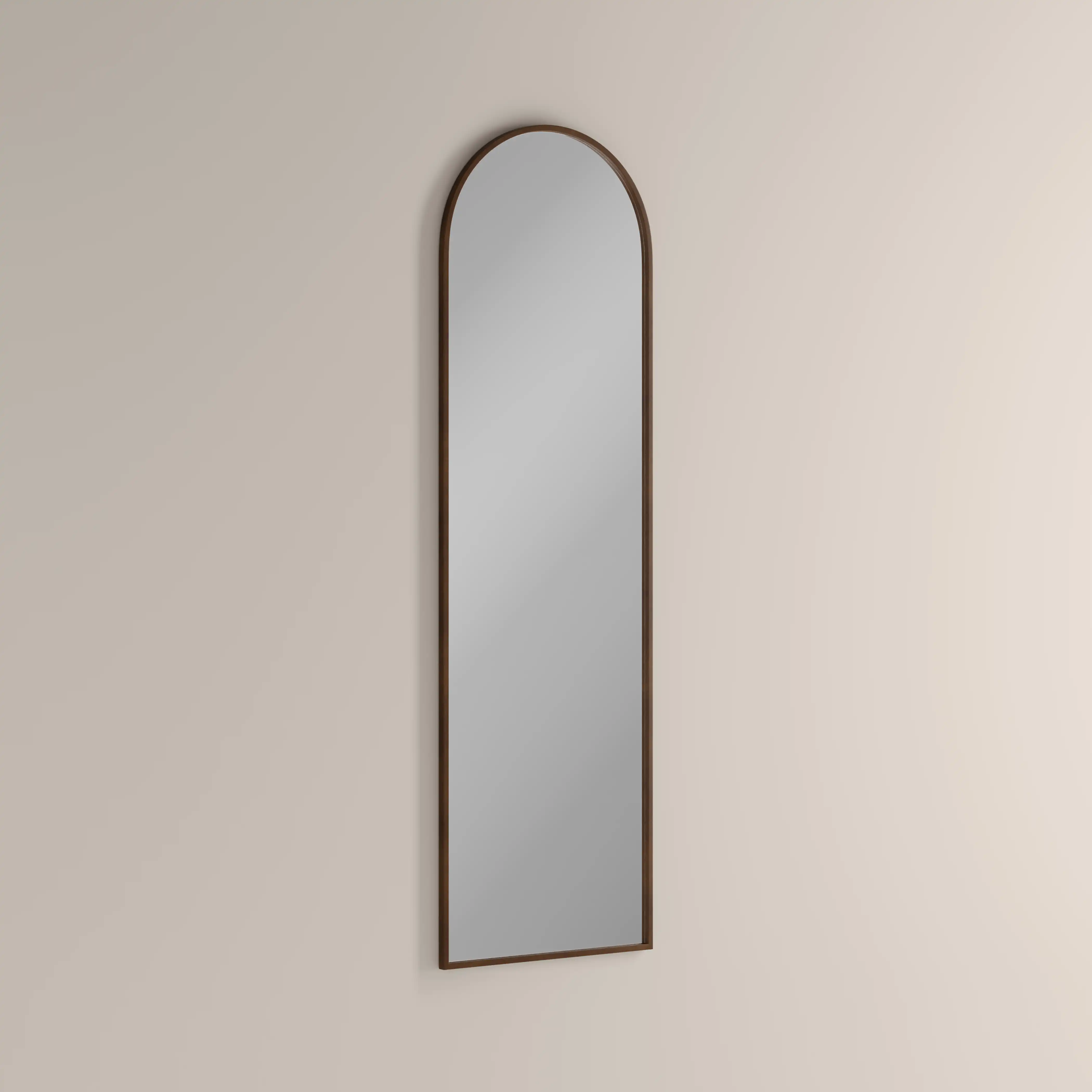 Oxleigh Arch Full Length Mirror, 165 x 50 cm | Walnut - Image 3