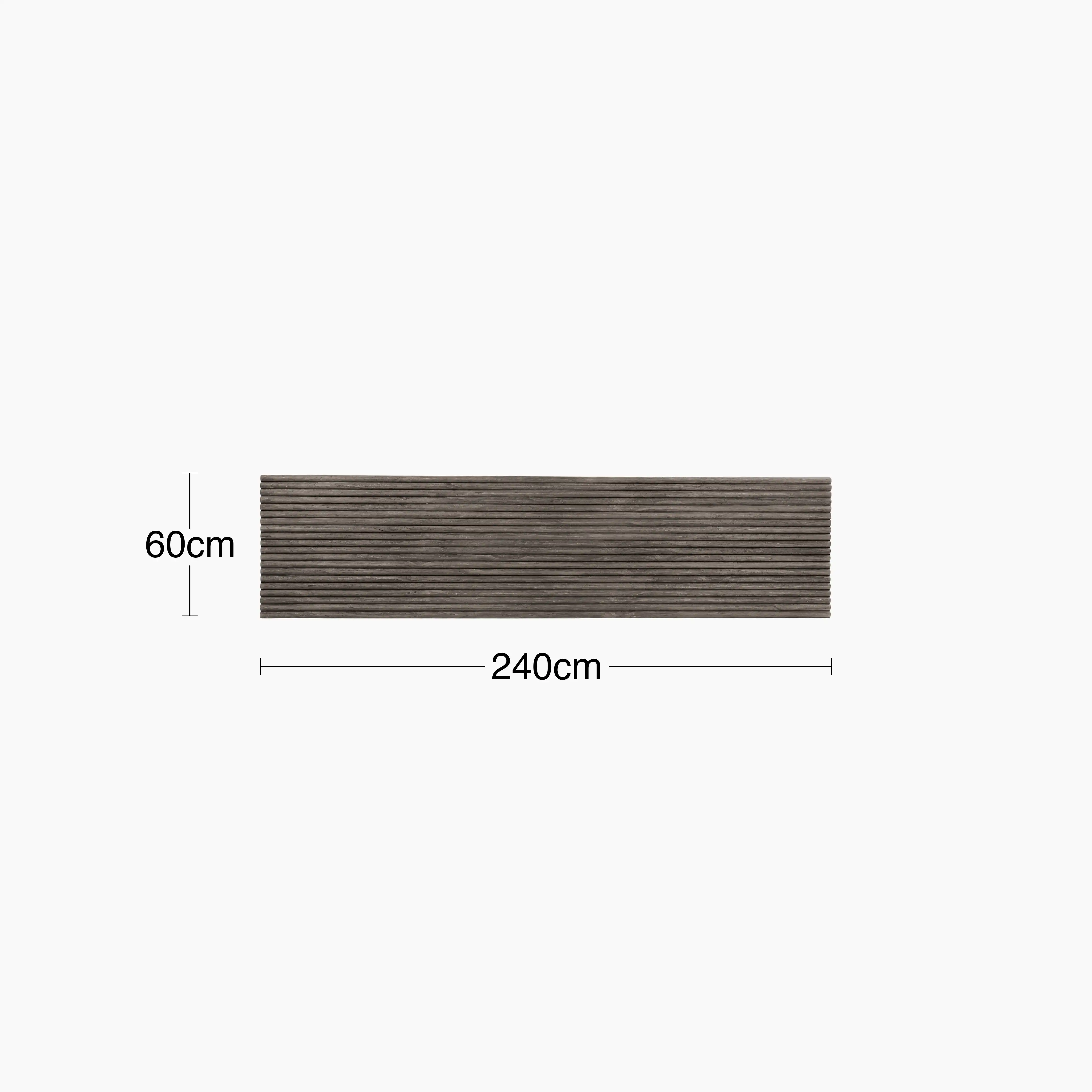 PLAANKED 3cm Flexible Ribbed Wall Panel | Smoked Black - Image 6