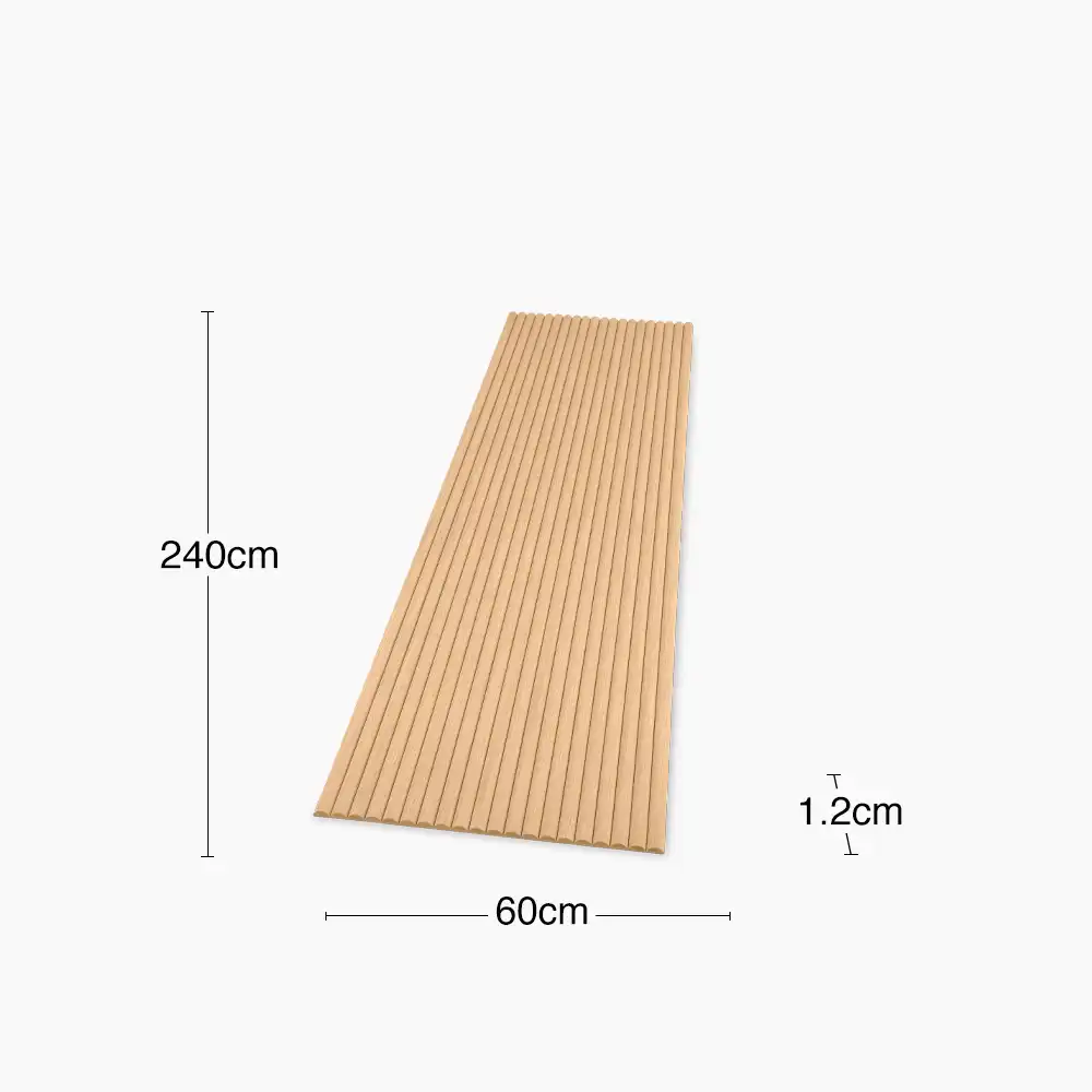 PLAANKED 3cm Flexible Ribbed Wall Panel | Oak - Image 6