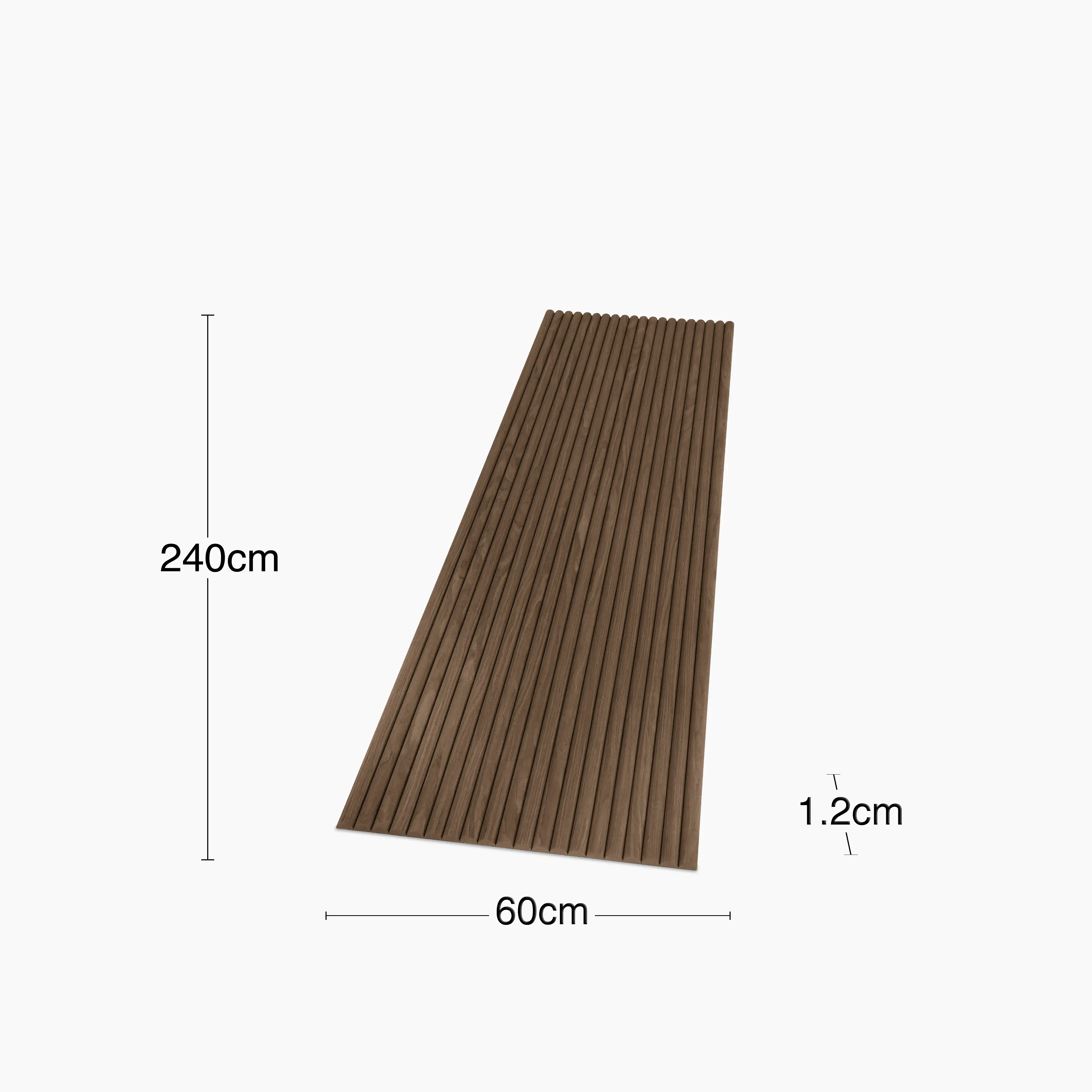 PLAANKED 3cm Flexible Ribbed Wall Panel | Walnut - Image 6
