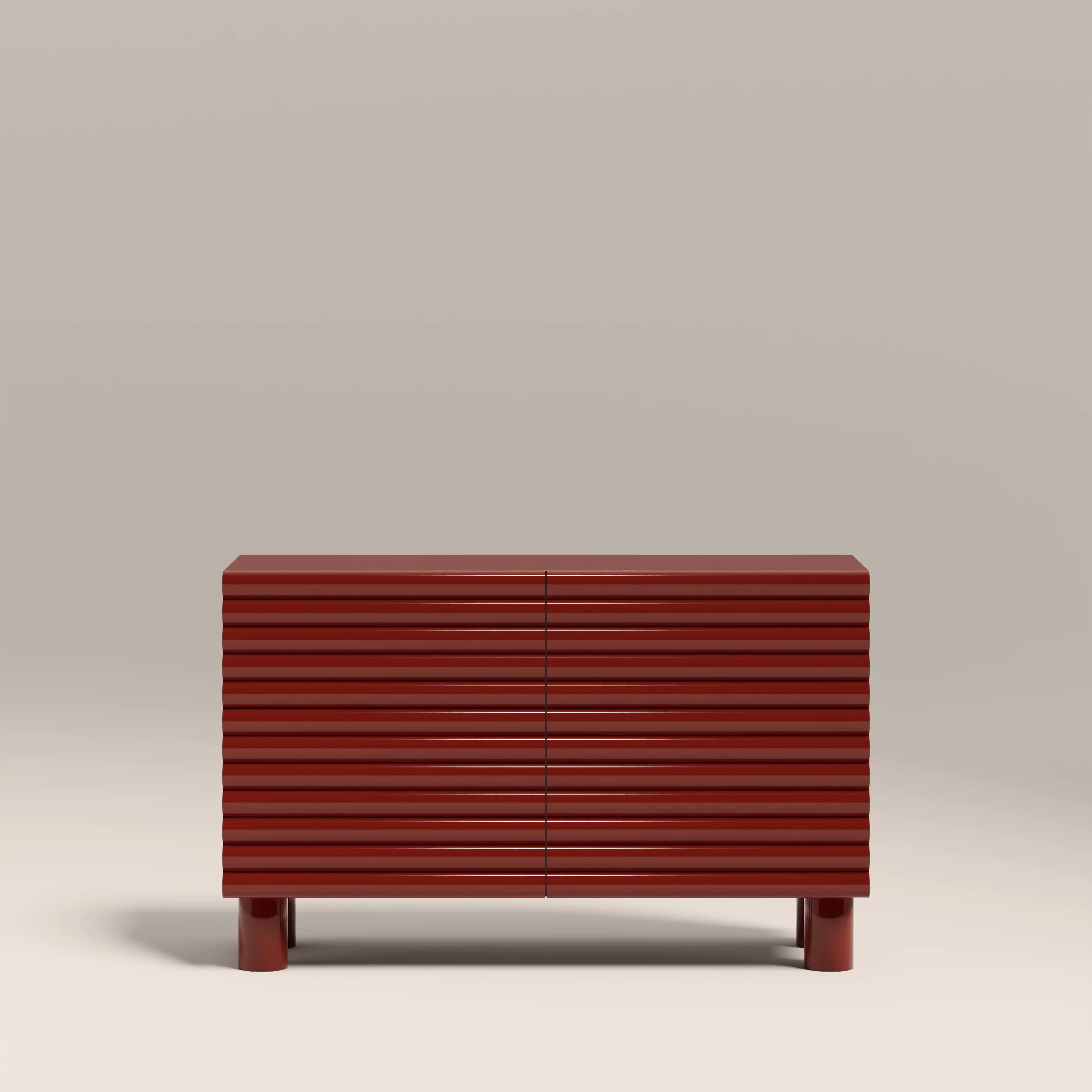 Raphael 2 Door Sideboard | High Gloss Burgundy - Image 2