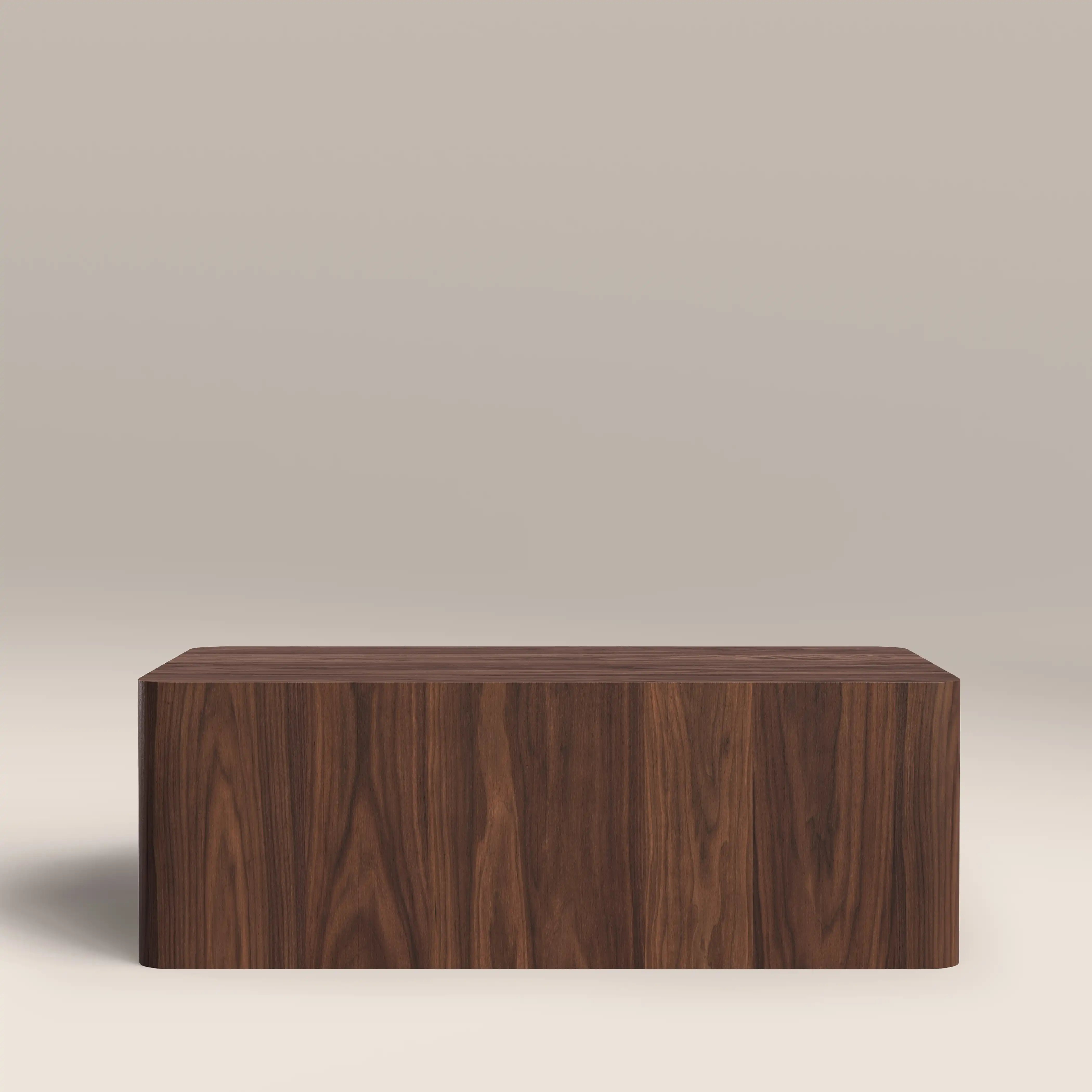 Sabel Rectangle Wooden Coffee Table | Walnut - Image 2