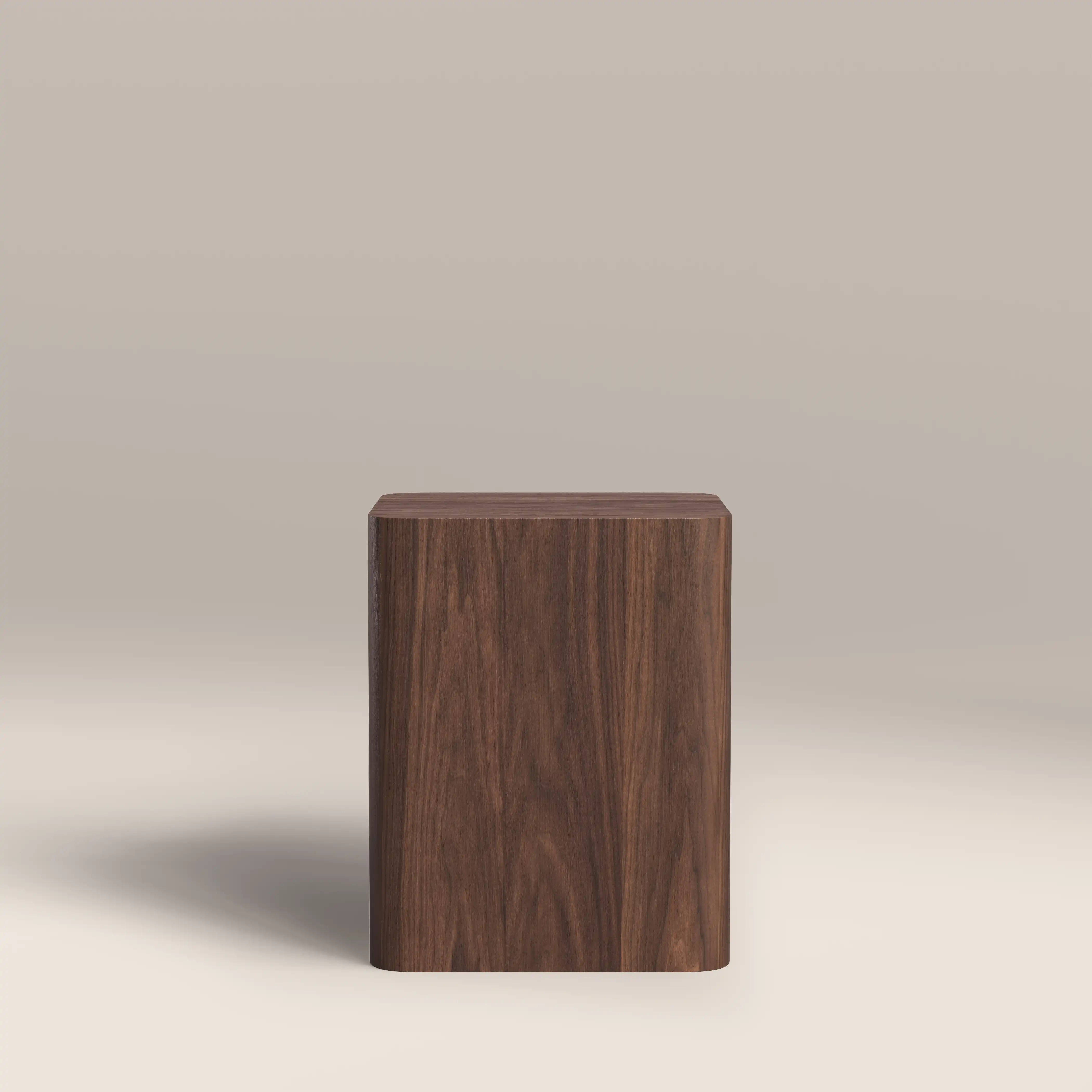 Sabel Square Wooden Side Table | Walnut - Image 4
