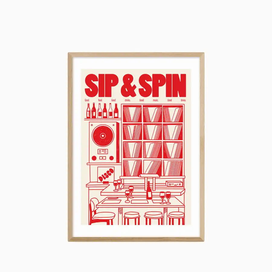 Sip & Spin Graphic Print - Image 3