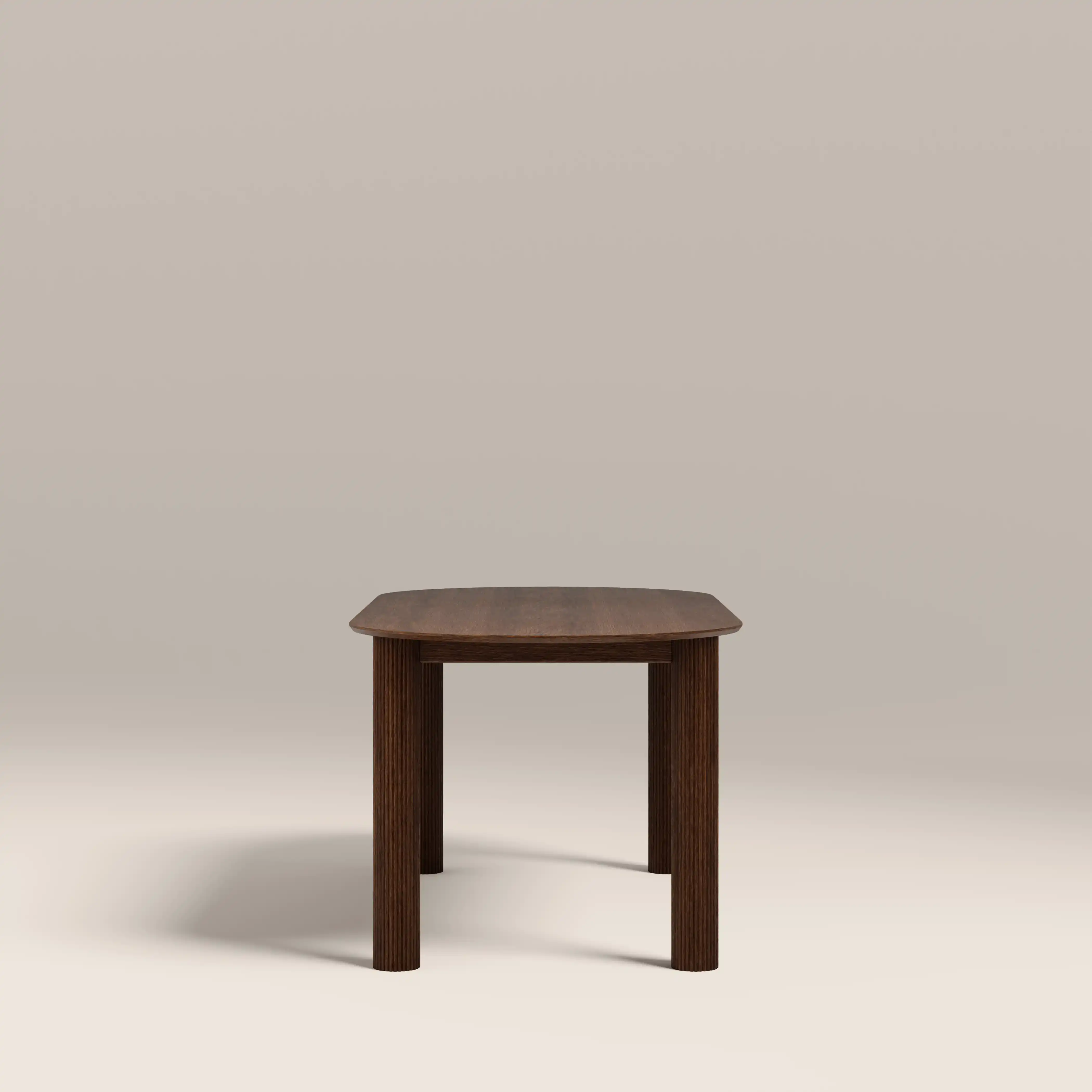Skylar 6 Seat Oval Wooden Dining Table | Walnut - Image 4