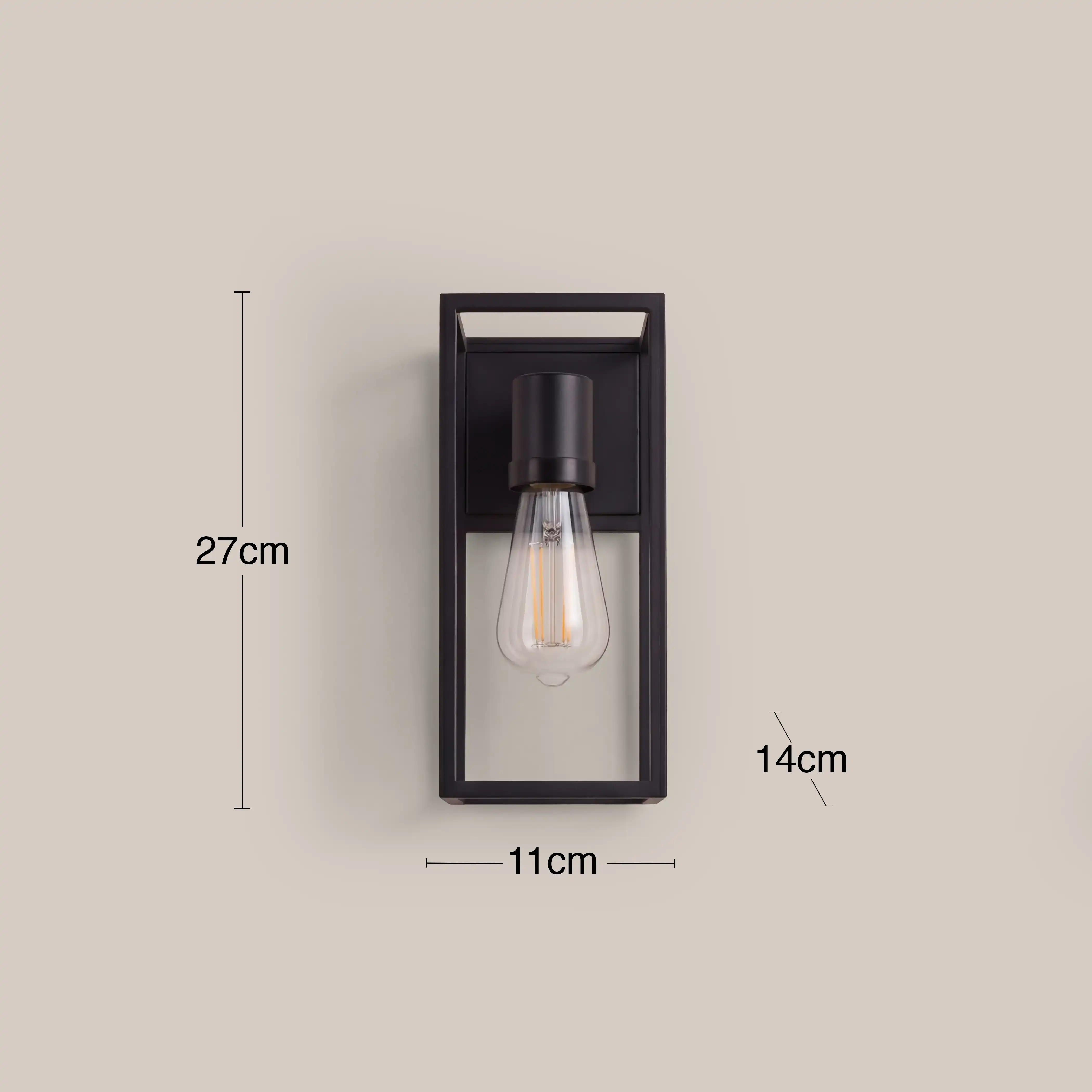 Stella Outdoor Wall Light | Black - Image 4