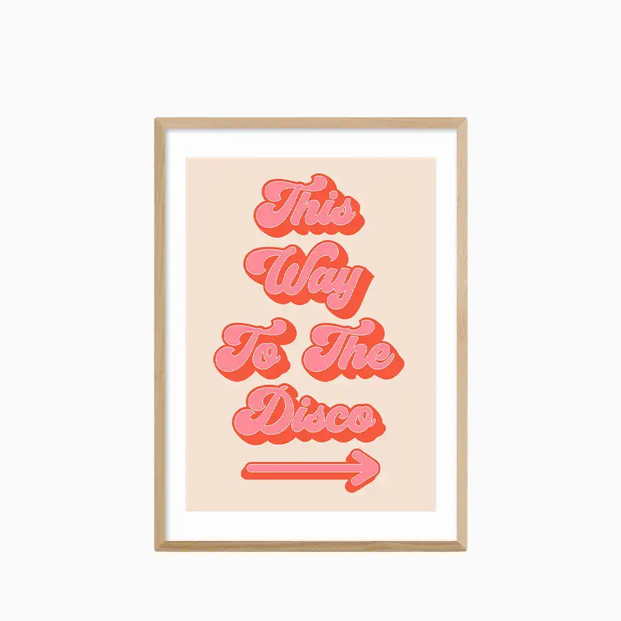 This Way to the Disco Graphic Print - Image 3