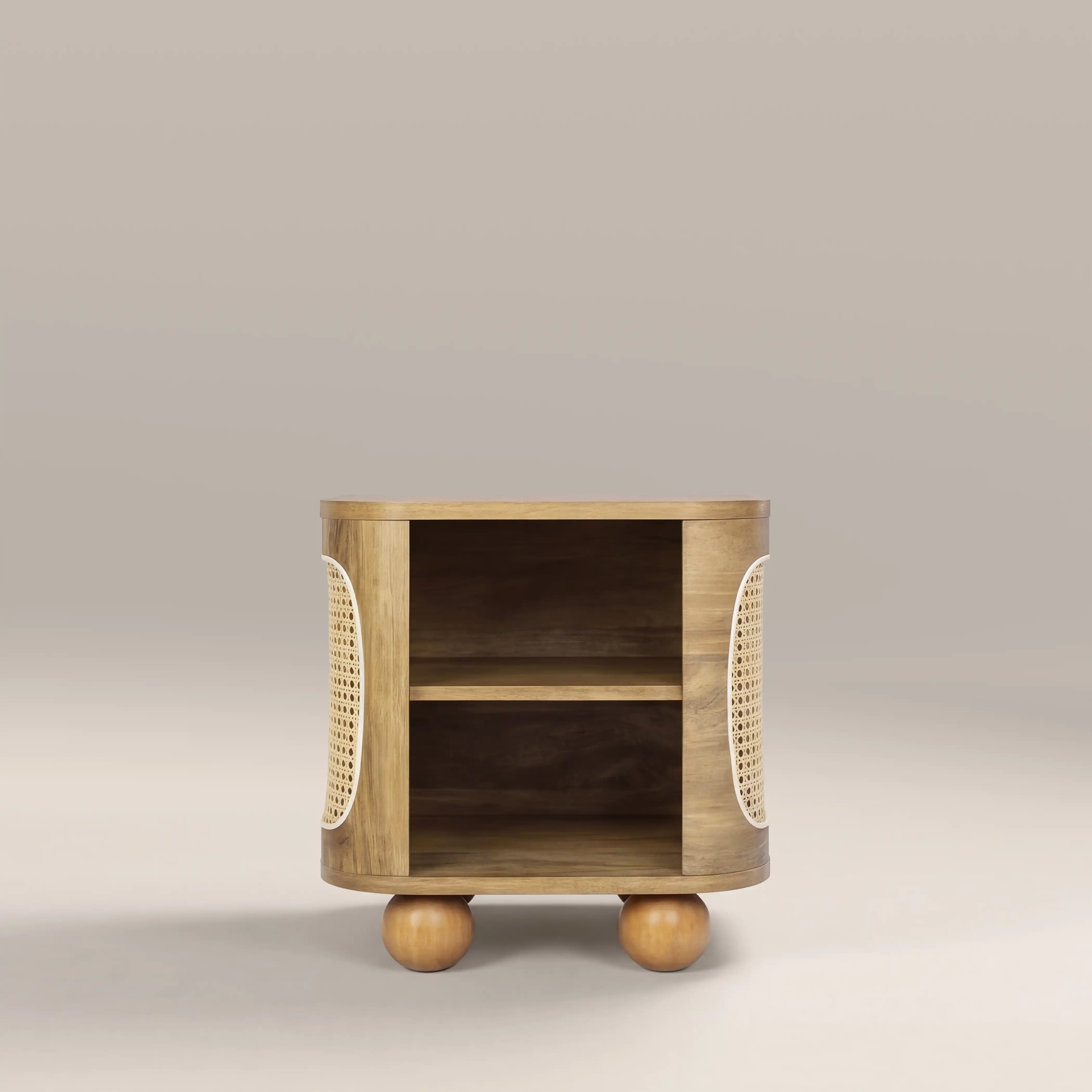 Una Square Wooden Side Table | Oak & Cane