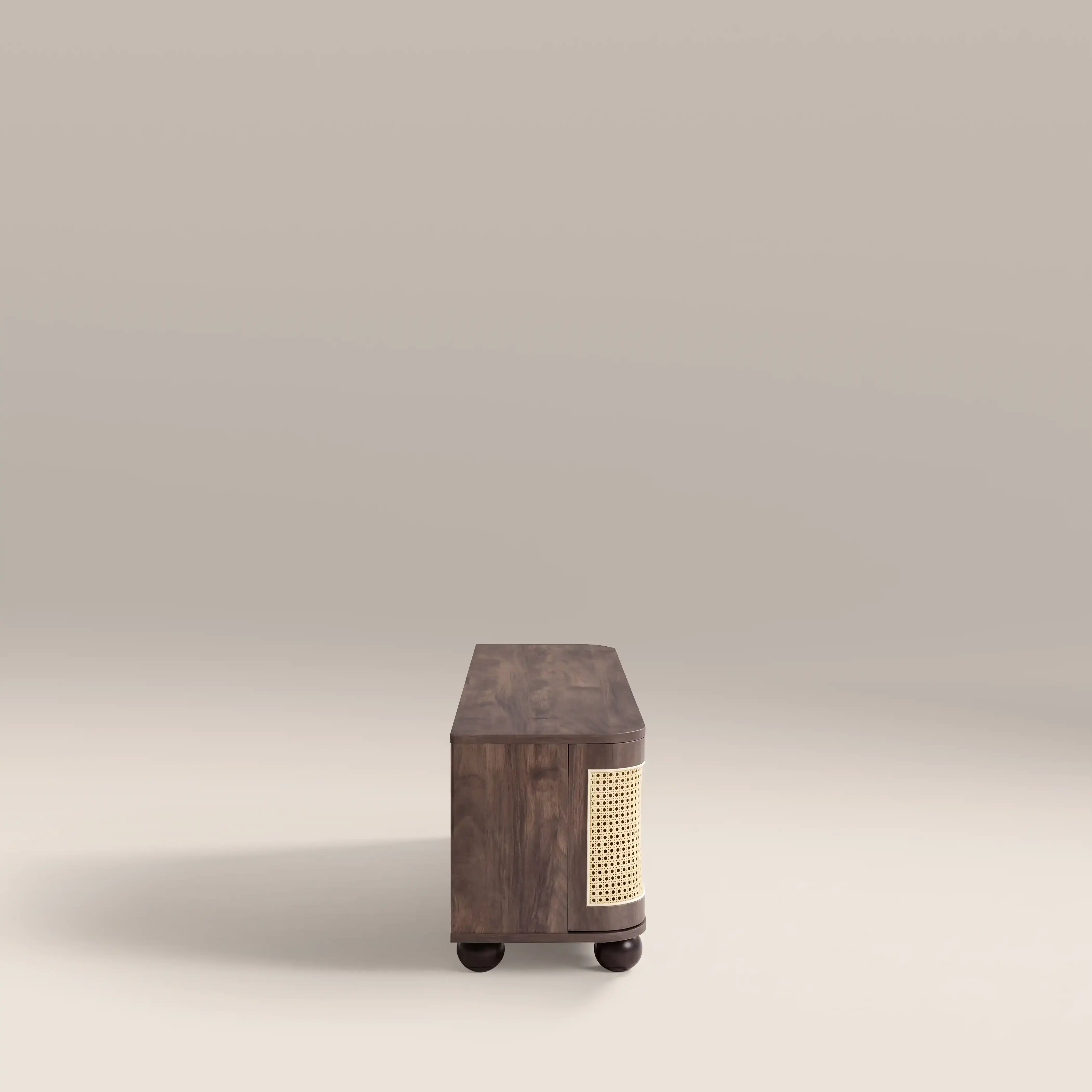 Una Wooden TV Stand | Walnut & Cane - Image 5