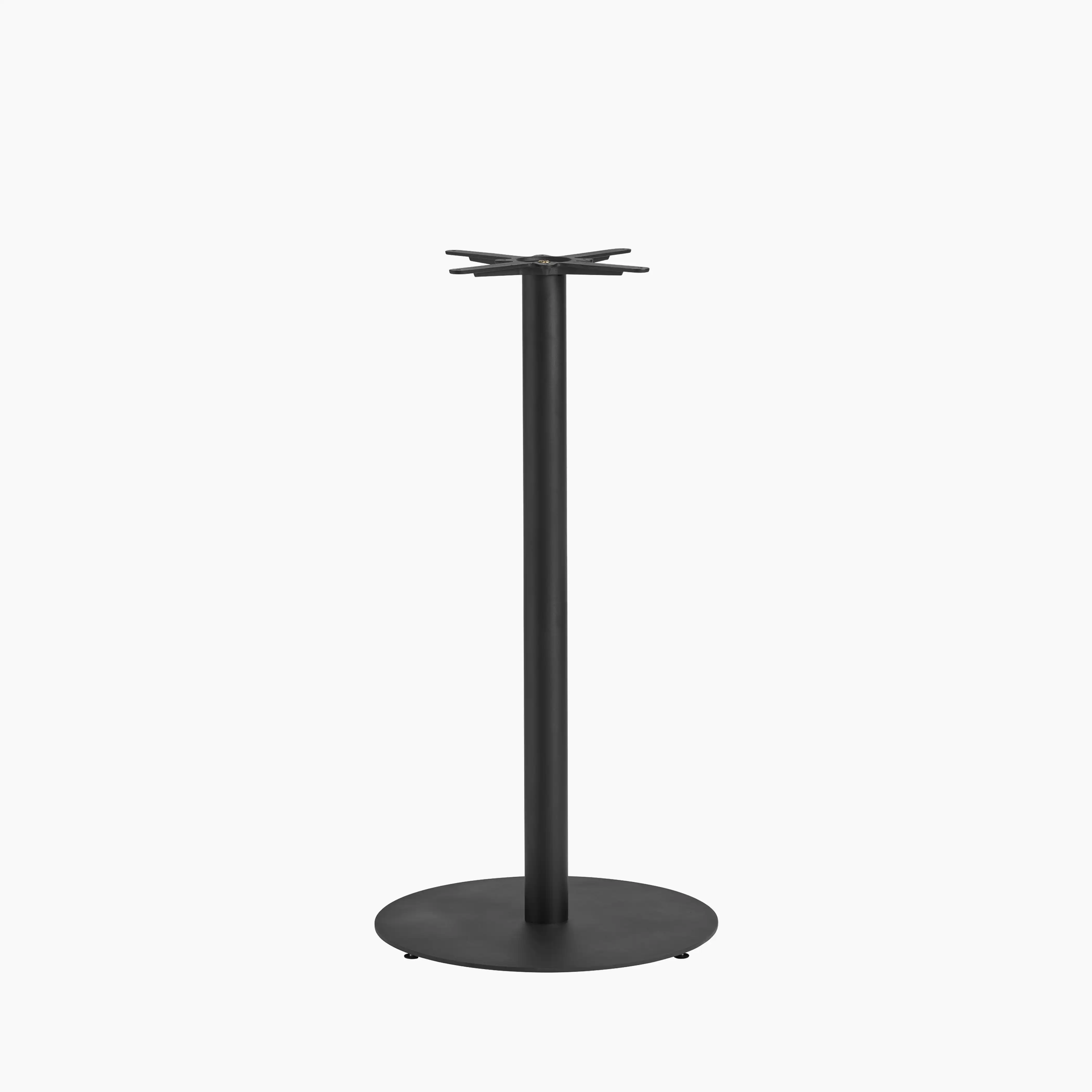 Vale Large Round Bar Table Base | Black