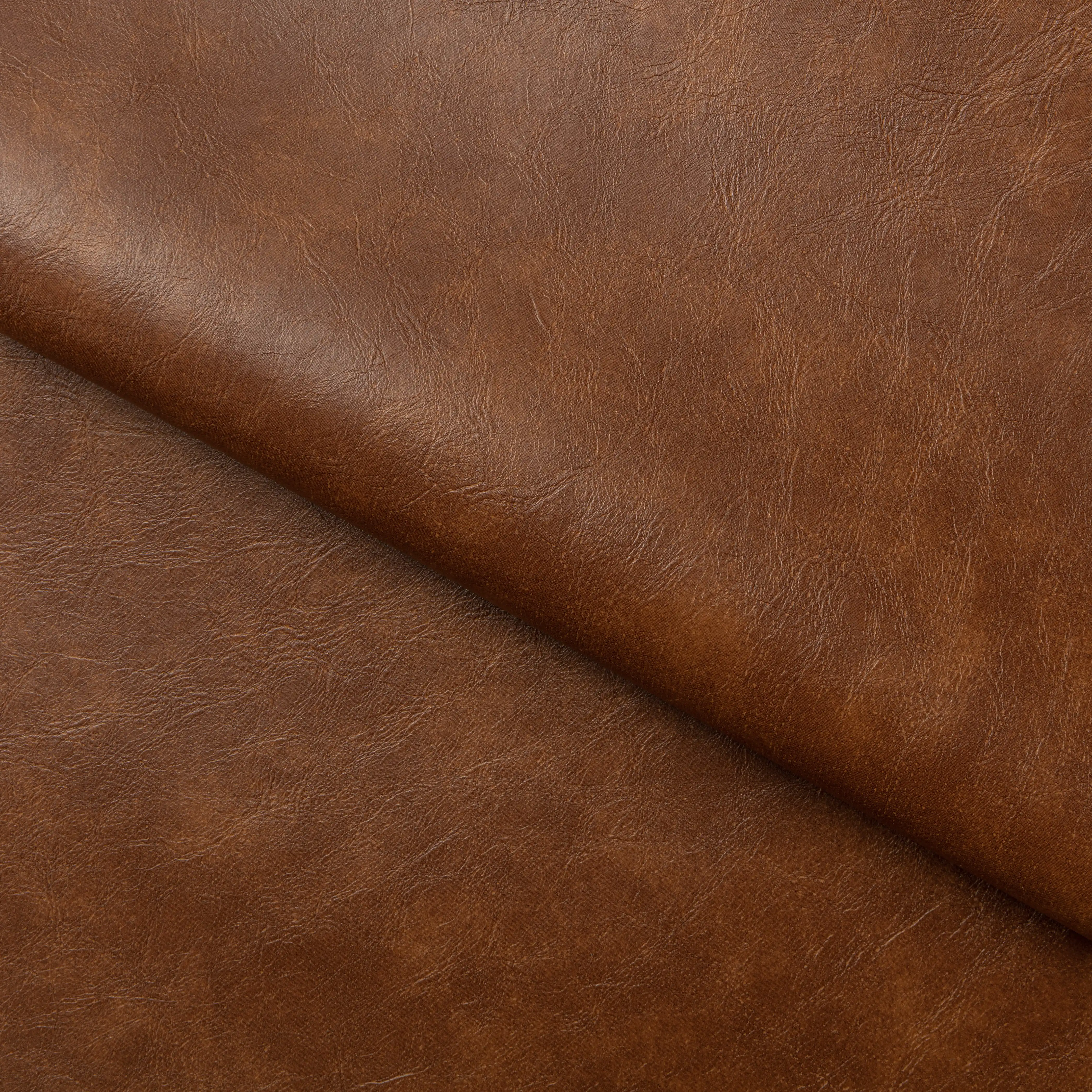 Wickham Armchair | Brown Faux Leather & Walnut - Image 3